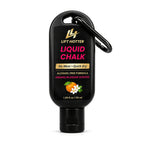 Lift Hotter orange blossom liquid chalk in a 50 ml black squeeze bottle with carabiner
